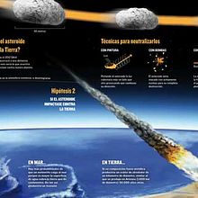 Infografía Asteroide ·ilustración editorial·. Traditional illustration project by Fernando Llorente - 02.09.2013
