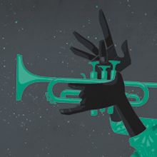 Jazz . Ilustração tradicional projeto de Jorge González Molinero - 21.03.2015