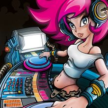 Retrofuture Deejay. Ilustração tradicional projeto de Román Plaza - 22.03.2015