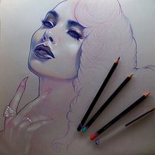Micheline Pitt. Fine Arts, and Traditional illustration project by Marta Adán - 03.23.2015