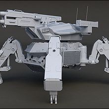 MBT FireWalker. Un proyecto de 3D y Animación de Cristian Cid Campanals - 24.03.2015