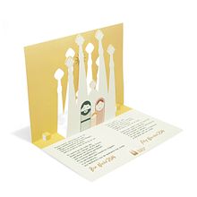 Postal de Nadal. La Sagrada Família. . Un progetto di Direzione artistica, Graphic design e Illustrazione tradizionale di Anna Escurriola Peña - 25.03.2015