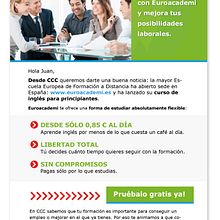 Euroacademi · Mailings + Landing pages. Un proyecto de Desarrollo Web, Diseño gráfico, Diseño Web y Marketing de ÒXID Comunicació - 26.03.2015