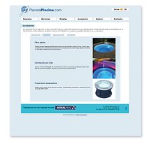 Planeta piscina · Diseño y desarrollo web. Un proyecto de Desarrollo Web, Diseño gráfico y Diseño Web de ÒXID Comunicació - 26.03.2015