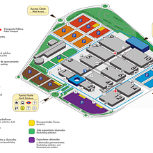 Plano Infográfico Ifema Feria de Madrid. Un progetto di Design e Graphic design di Lorena Caminero Ambit - 27.03.2015