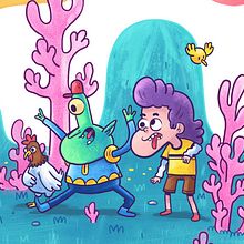 Tourists from outer space. Comic, and Traditional illustration project by Alex Red - 02.27.2015