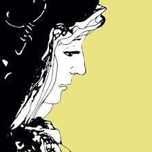 Virgen de los Dolores. Ilustração tradicional projeto de María Bravo Guisado - 28.03.2015