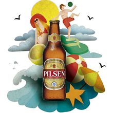 Mi versión para Pilsen. Un proyecto de Ilustración tradicional de María Fernández - 28.03.2015