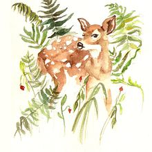 Oh! Deer!. Un proyecto de Bellas Artes, Ilustración tradicional y Pintura de Bea Bendaña Bermejo - 29.03.2015