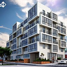 Edificio Bahiano - Visualización 3D Interior y Exterior. Un progetto di 3D, Architettura, Architettura d'interni, Interior design e Fotografia di Gerley Cantor - 01.04.2015