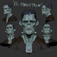 Mi Proyecto del curso Modelado de personajes en 3D . Un proyecto de 3D, Animación, Diseño de personajes e Ilustración tradicional de Chema Mansilla - 02.04.2015