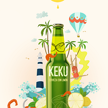 Cerveza Akeku Limón. Un proyecto de Bellas Artes de Elisa Sánchez - 05.04.2015