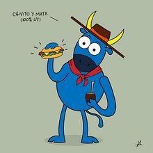 Toro Gaucho. Un proyecto de Diseño gráfico e Ilustración tradicional de Ignacio Aguilar - 05.04.2015