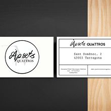 Branding Àpats Quattros. Un projet de Br, ing et identité, Design , Design graphique, Photographie, Gestion de la conception , et Publicité de Le Mask - 30.04.2014