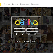 www.peluqueriacreativa.es. Un proyecto de Diseño Web de Virginia Virduzzo - 31.12.2014