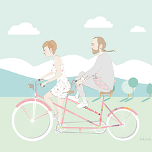Invitación de Boda. Un proyecto de Bellas Artes, Diseño e Ilustración tradicional de Cecilia Sánchez - 06.04.2015