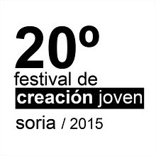 Cartel 20º festival de creación joven . Desain Grafis, Dan Tipografi proyek oleh Belén Lafuente Simal - 04.06.2015