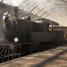 Locomotora 3D - Cinema 4D Ein Projekt aus dem Bereich 3D, Kino, Video und TV, Bildbearbeitung und VFX von Alberto Lozano Cabedo - 06.04.2015