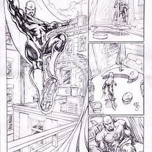 Páginas Comic Marvel-DC-Varios. Fine Arts, Comic, Character Design, and Traditional illustration project by Pablo Alcalde - 04.06.2015