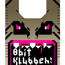 8 Bit Klubben Copenhagen logo. Un proyecto de Br e ing e Identidad de Raquel Meyers - 07.04.2015