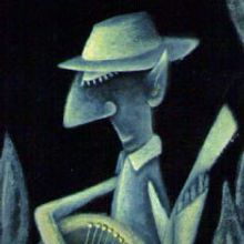 Músico.. Ilustração tradicional projeto de Nat Wierzbicki - 07.04.2015