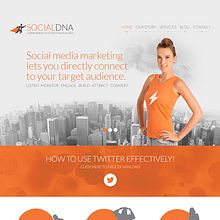 Social DNA Marketing Ein Projekt aus dem Bereich Kunstleitung, Webdesign und UX / UI von Brian Colquhoun - 08.04.2015