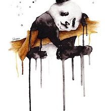 Panda. Traditional illustration project by Sil Pons Caldero - 04.10.2014