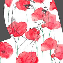 ¿Será por el rojo pasión?. Ilustração tradicional projeto de María Bravo Guisado - 11.04.2015