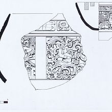 Universidad de Valencia "Proyecto La Blanca" y "Proyecto San Martin" Dibujos arqueológicos de las cerámicas procedentes de la iglesia de San Martín (Valencia) y el yacimiento de La Blanca (Guatemala) . Un projet de Illustration traditionnelle de Érika Meijide Jansen - 20.09.2007