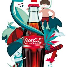 Coca Cola refresh. Traditional illustration project by manola argento - 04.22.2015