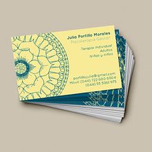 Id. Cards - Julia Portillo . Br, ing, Identit, and Editorial Design project by Irene Cuesta Mayor - 04.23.2015