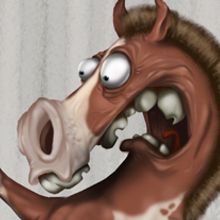Caballo cartoon. Un proyecto de Cómic e Ilustración tradicional de laurrakamadre.com - 23.04.2015