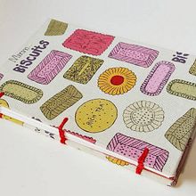 Bonita libreta de tela en estampado de galletas cookies. Un progetto di Artigianato di Anna Gimenez - 23.04.2015