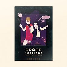 Space Marriage, una boda a warp 3 Ein Projekt aus dem Bereich Grafikdesign, Traditionelle Illustration und Verpackung von Juanma Martínez - 30.04.2015