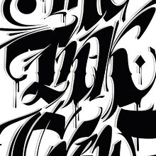 The Ink Crew, Proyecto final para manos inquietas.. Calligraph project by sergio ardura vazquez - 04.26.2015