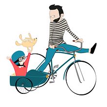 Ilustración para el día del padre. Un proyecto de Ilustración tradicional de Isabel Espert Suárez de Lezo - 26.04.2015