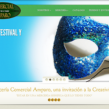 Mercería Comercial Amparo . Design și Design web de Paula Gahrmann - 03.26.2013