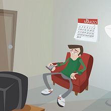 Aburrido con la TV. Un proyecto de Ilustración tradicional de César Casado - 28.04.2015