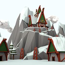 Tribes³ - 3D low poly landscapes. Un progetto di 3D e Illustrazione tradizionale di Pablo Gómez - 28.04.2015