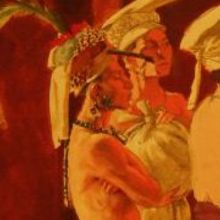 Dibujos por libre y pintura histórica de período clásico maya al gusto de la cocinera. Un projet de Beaux Arts de Érika Meijide Jansen - 28.04.2008