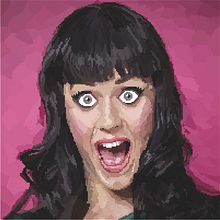 Pixel art - Katy Perry. Projekt z dziedziny  Sztuki piękne, Design, Projektowanie graficzne, Fotografia, Trad, c i jna ilustracja użytkownika María Rogles - 04.05.2015