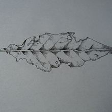 Hoja basándome en base a un artista en el tatuaje Ilya brezinski . Un projet de Illustration traditionnelle de erick camacho plata - 05.05.2015