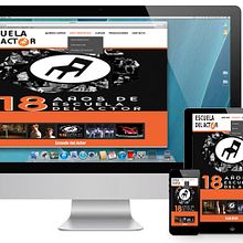 Diseño y creación web para la Escuela del Actor. Curso impartido creación páginas web con CMS.. Un proyecto de Consultoría creativa, Desarrollo Web, Diseño, Diseño Web, Educación, Gestión del diseño, Informática y UX / UI de PATRICIA ARAGÓN MARTÍN - 05.05.2014