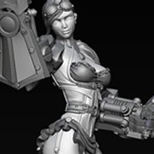 Steelpunch . Un proyecto de 3D y Escultura de David Fernández Barruz - 05.05.2015