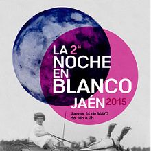 II Noche en Blanco Jaén 2015. Design, and Graphic Design project by Lady Dot. - 05.05.2015