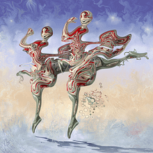 Bailarinas rusas, (2015). Projekt z dziedziny  Sztuki piękne, Projektowanie graficzne i  Malarstwo użytkownika Chicote CFC - "Simbiosismo / Symbiotic Art - 06.05.2015