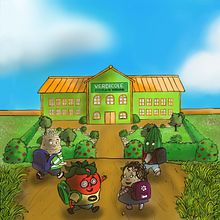 Verdicole escuela de verduras. Un proyecto de Ilustración tradicional de Mara Saturio - 17.04.2015