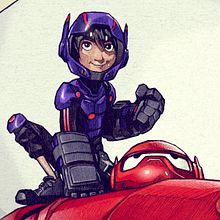 BIG HERO 6. Projekt z dziedziny Projektowanie graficzne, Trad, c i jna ilustracja użytkownika Dani Blázquez - 09.05.2015