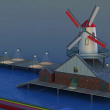 Mill 3D. Un proyecto de 3D, Animación, Arquitectura, Diseño, Diseño de iluminación, Diseño interactivo, Multimedia, Post-producción fotográfica		 y Publicidad de María Valle - 09.05.2015