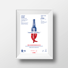 Cartel. Cervezas artesanas. Een project van  Br, ing en identiteit,  Art direction,  Ontwerp y Grafisch ontwerp van Patricia Moreno López - 10.05.2015